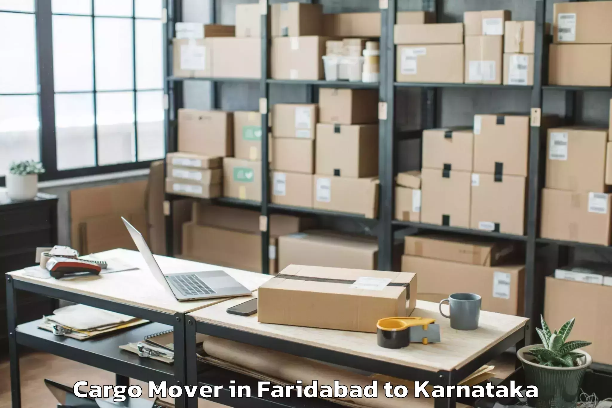 Faridabad to Karnataka State Law University Cargo Mover Booking